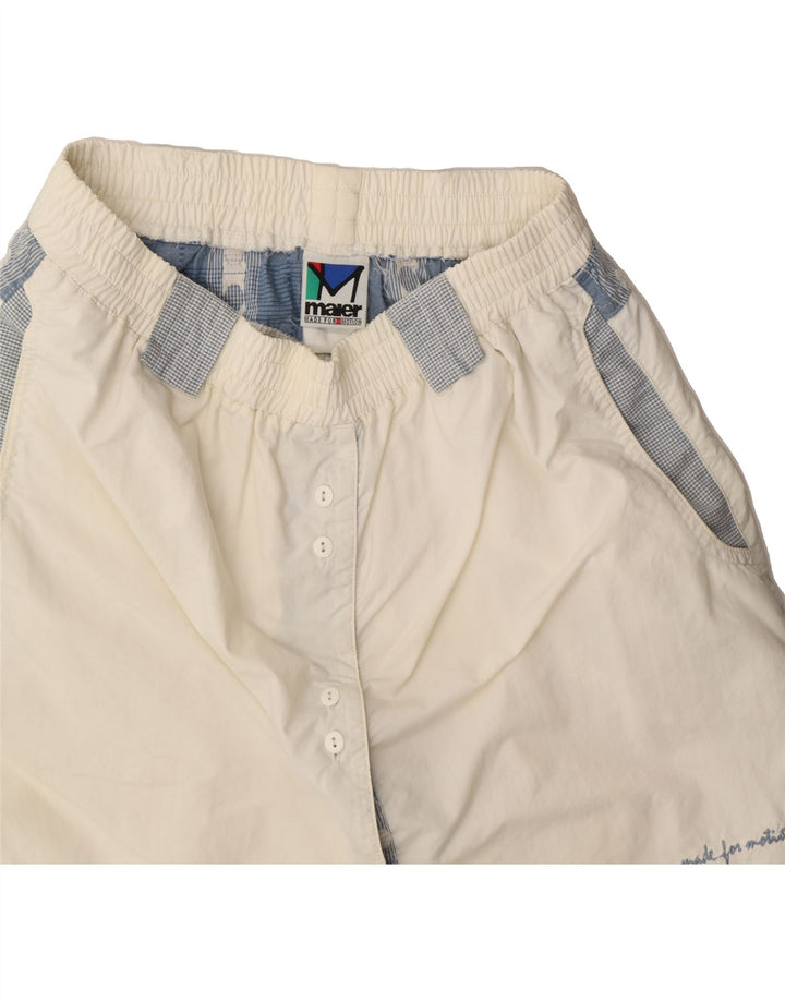 MAIER Womens Tennis Skirt UK 42 Medium  White Vintage Maier and Second-Hand Maier from Messina Hembry 