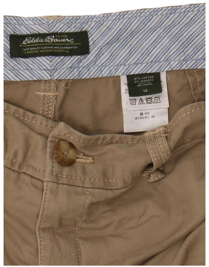 EDDIE BAUER Bermuda Shorts til mænd US 12 Large W34 Beige Bomuld