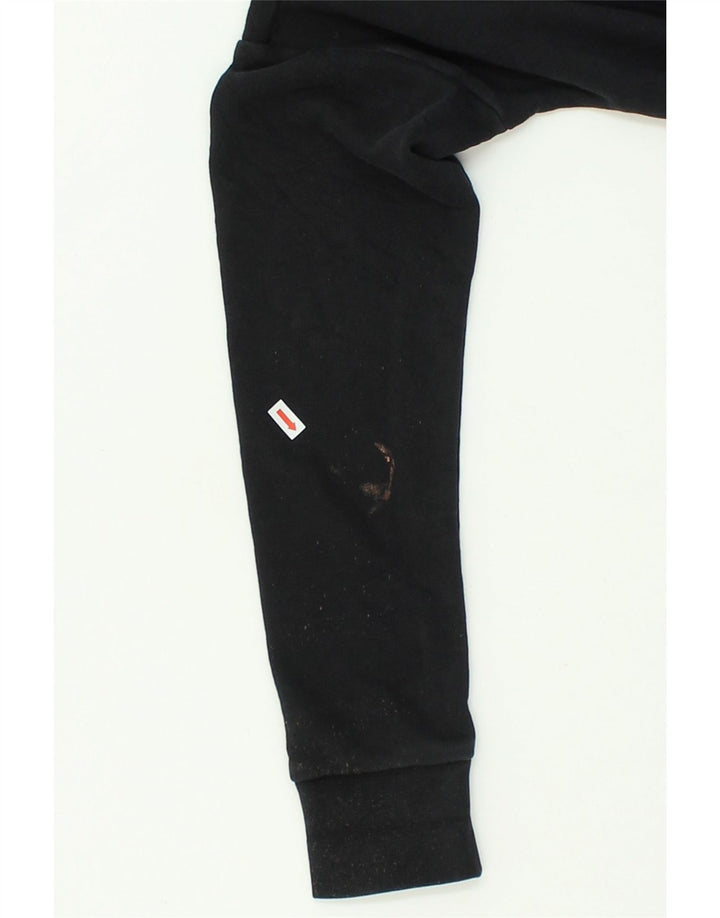 PUMA Womens Zip Hoodie Sweater UK 12 Medium  Black Cotton | Vintage Puma | Thrift | Second-Hand Puma | Used Clothing | Messina Hembry 