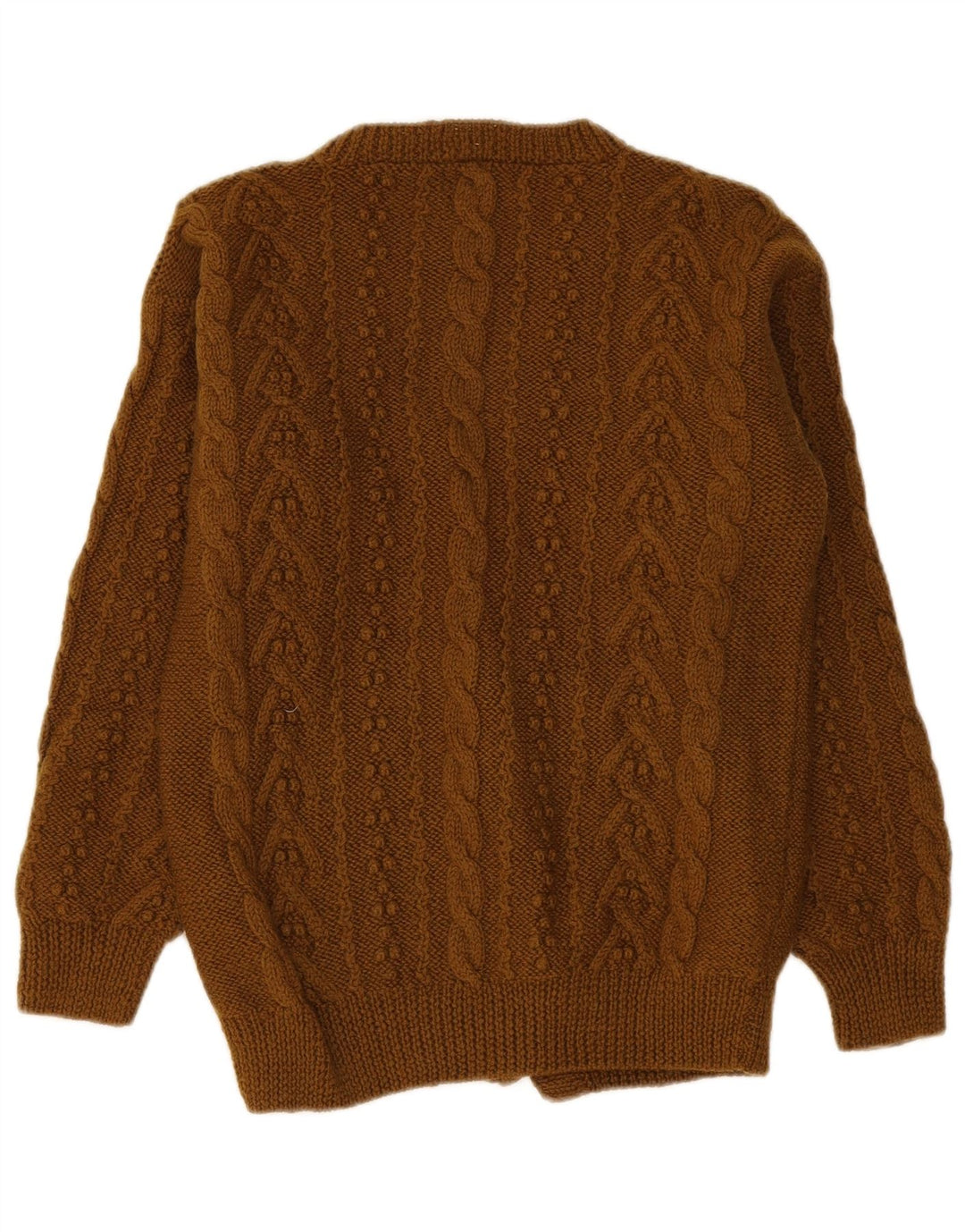Ballon Dame Cardigan Sweater UK 10 Small Khaki Wool