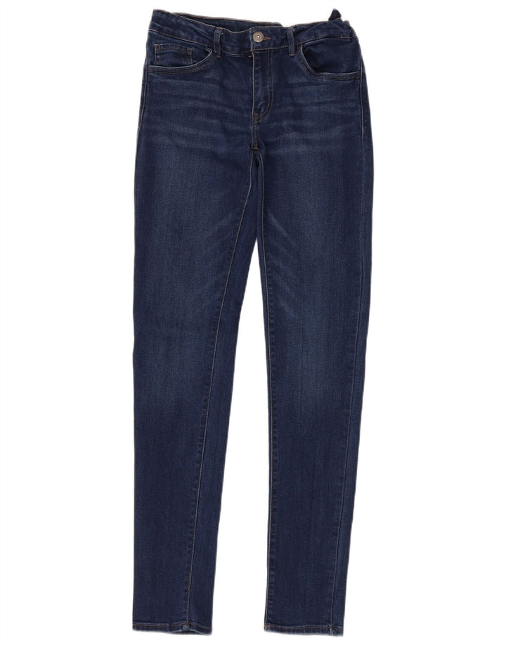 LEVI'S Girls 710 Super Skinny Jeans 13-14 år W28 L29 Marineblå Bomuld