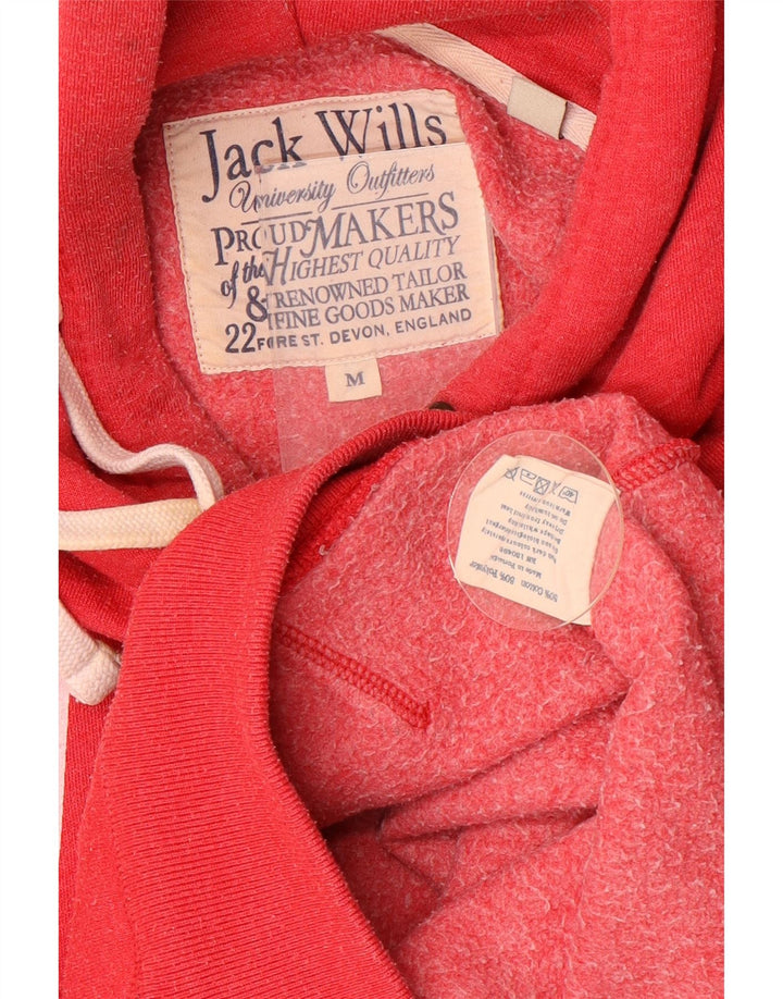 JACK WILLS Grafisk hættetrøje til mænd Medium rød bomuld