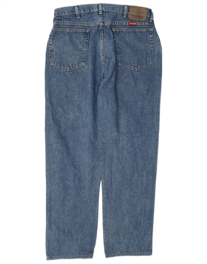 Wrangler Straight Jeans til mænd W32 L29 blå bomuld