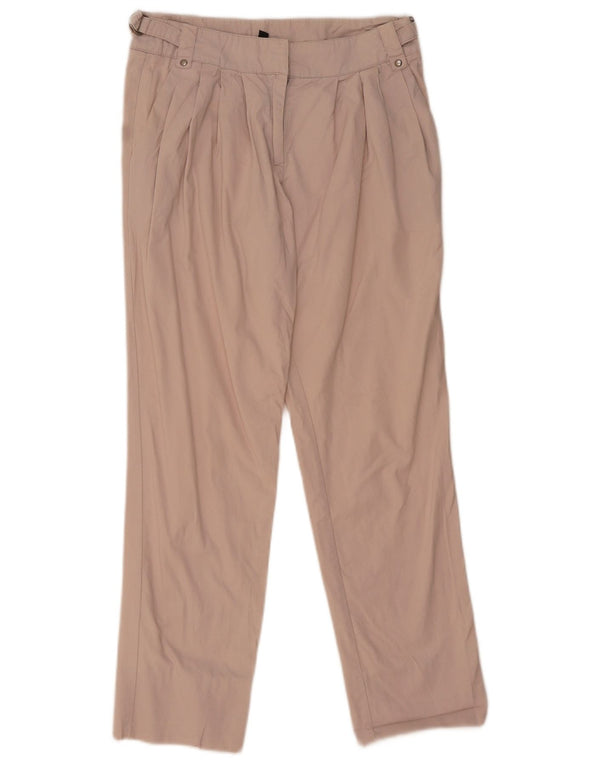 Topshop Womens Straight Chino Trousers UK 10 Small W28 L29 Beige