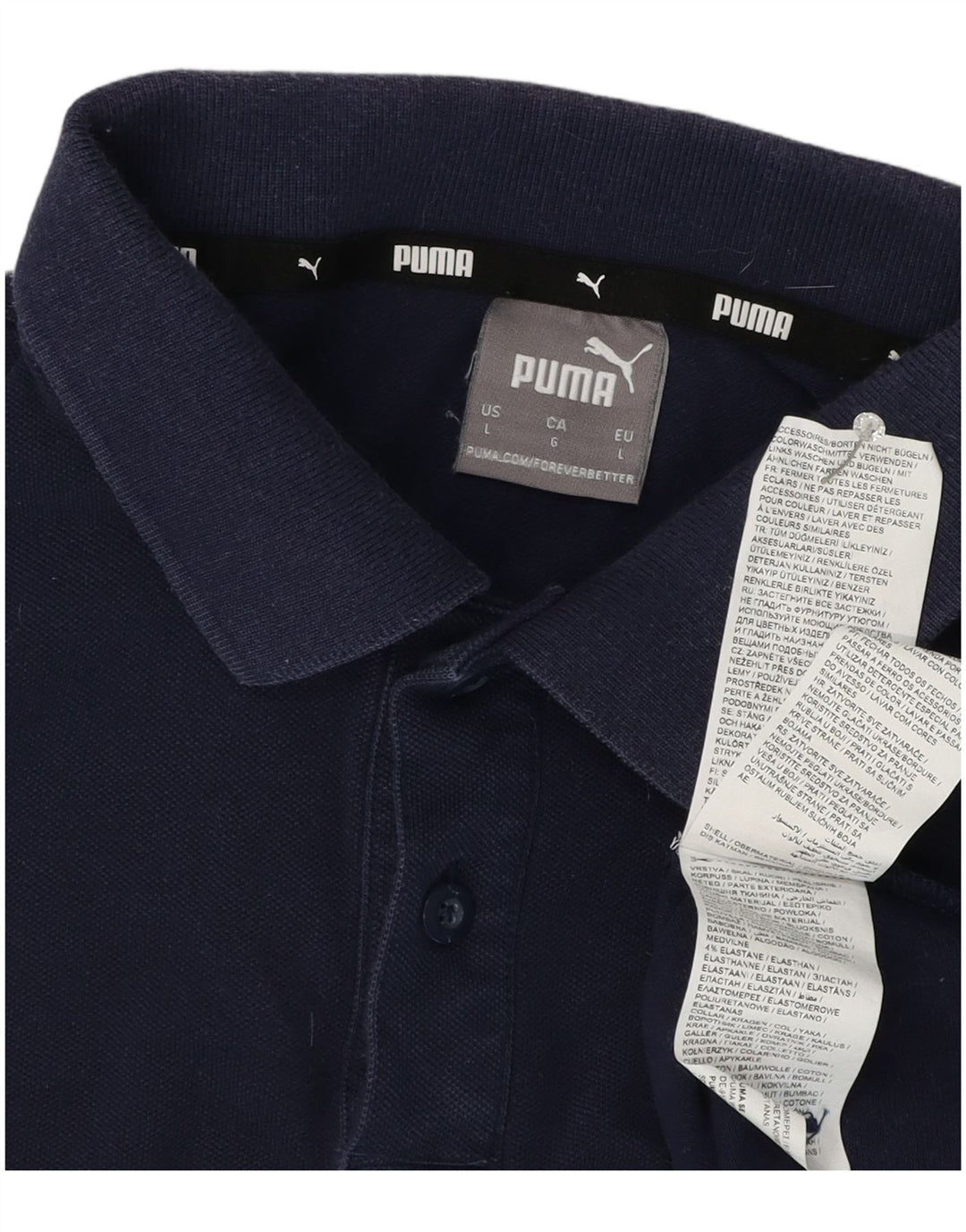 Puma herre poloshirt Stor marineblå bomuld
