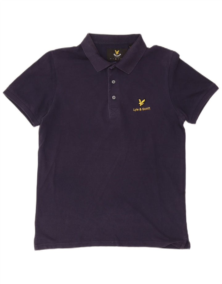 Lyle & Scott herre poloshirt Medium marineblå bomuld