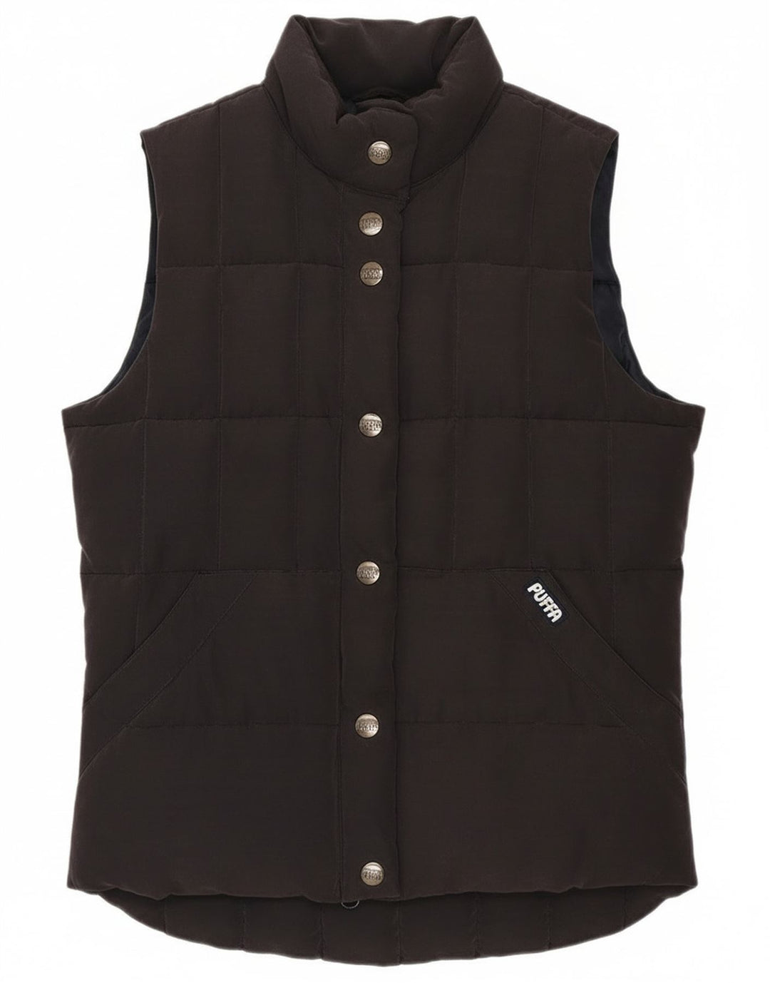 Puffa Womens Polstret Gilet UK 6 XS Navy Blue Polyester