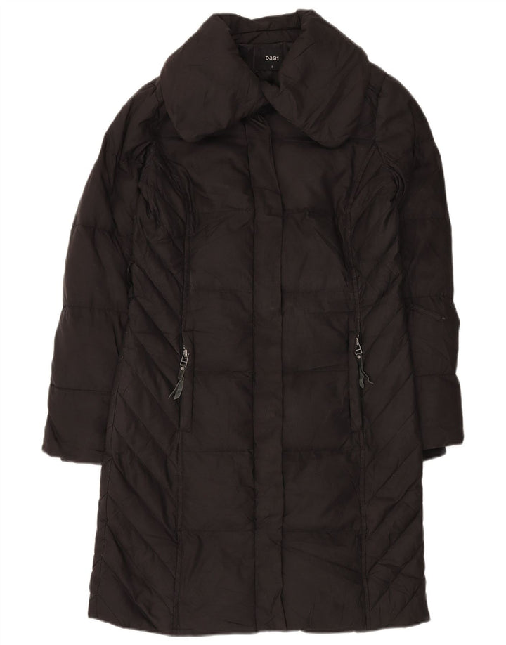 OASIS Womens Oversized Polstret Frakke UK 10 Small Black Polyester