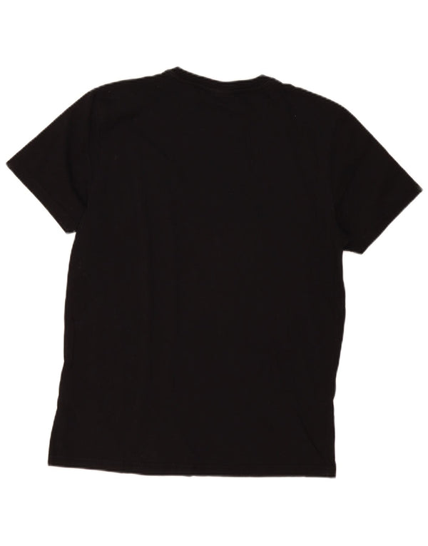 Napapijri Herre T-Shirt Top Medium Sort Bomuld
