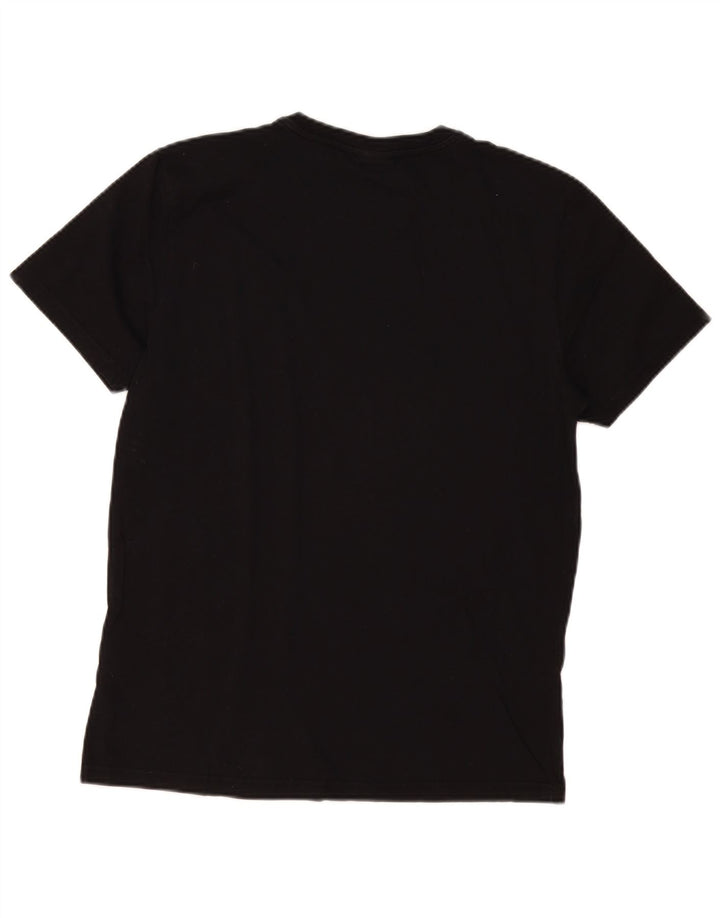 Napapijri Herre T-Shirt Top Medium Sort Bomuld