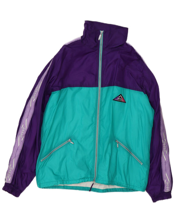 Aesse Herre Grafisk Loose Fit træningsdragt Topjakke Medium Lilla Colourblock