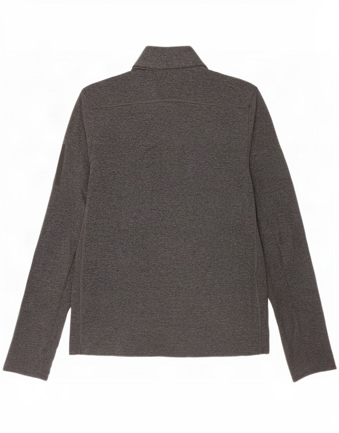 Adidas Herre Aeroready Zip Neck Top Langærmet Lille grå Flecked Polyester