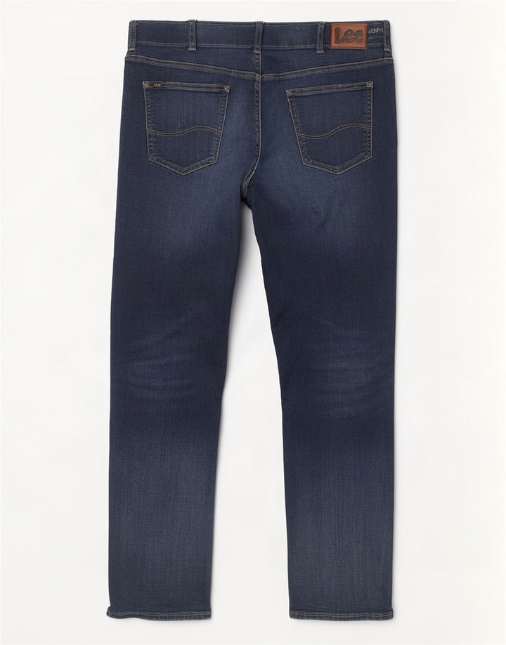 Lee Straight Jeans til mænd W36 L32 blå bomuld