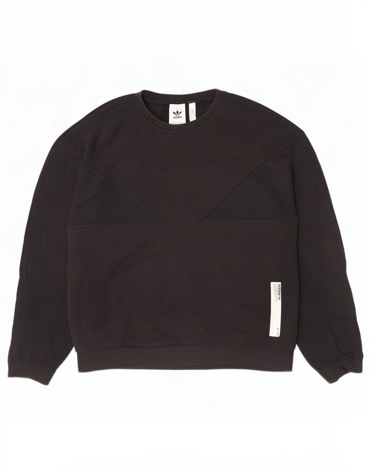 Adidas Sweatshirt Jumper Medium Sort bomuld til mænd