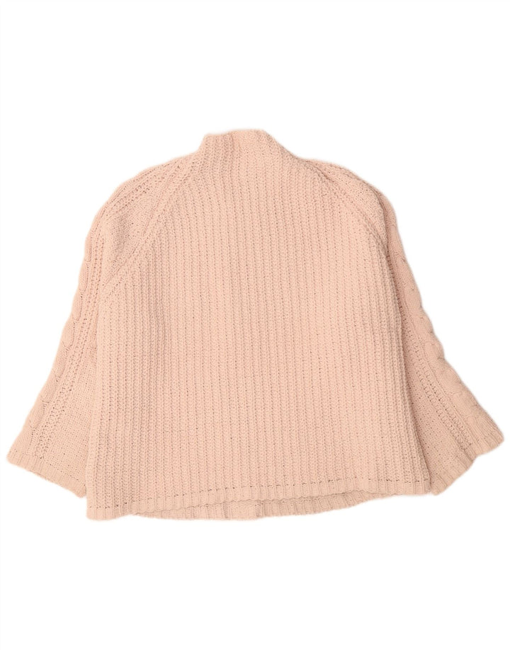 Marks & Spencer Dame Oversized Turtle Neck Jumper Sweater UK 18 XL Pink