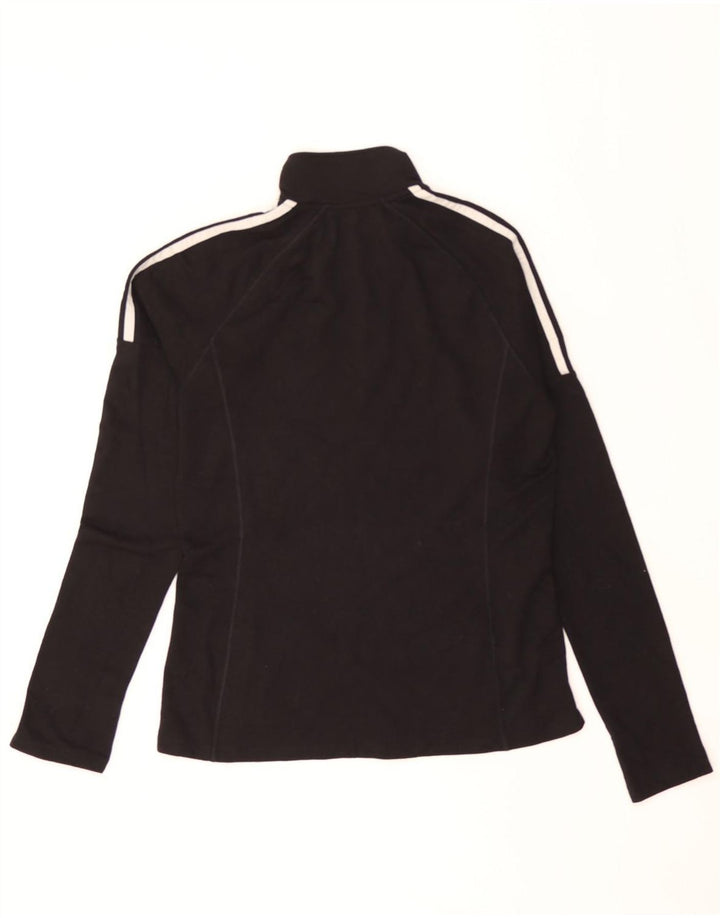 ADIDAS Womens Golf Zip Neck Pullover Tracksuit Top UK 10 Small Black Vintage Adidas and Second-Hand Adidas from Messina Hembry 