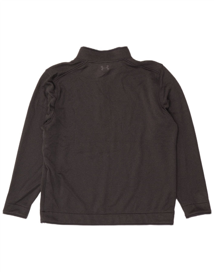 Under Armour Herre Zip Neck Sweatshirt Jumper 2XL Sort Polyester