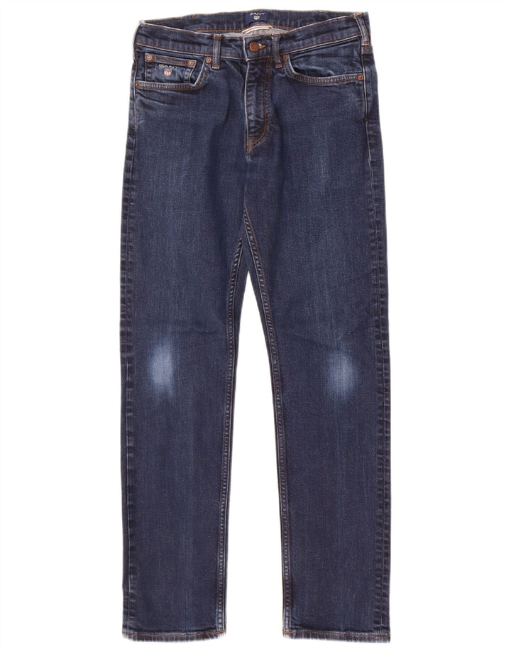 Gant Slim Jeans til mænd W30 L32 Marineblå bomuld