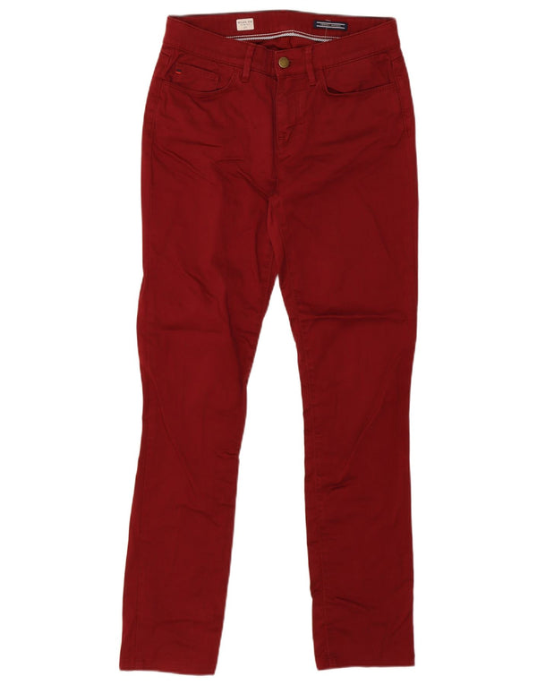 Tommy Hilfiger Herre Milan RW Slim Jeans W27 L29 Bourgogne bomuld