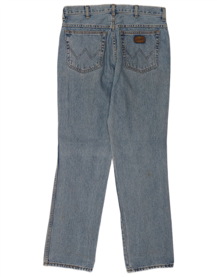 Wrangler Herre Texas Straight Jeans W34 L32 Blå Bomuld