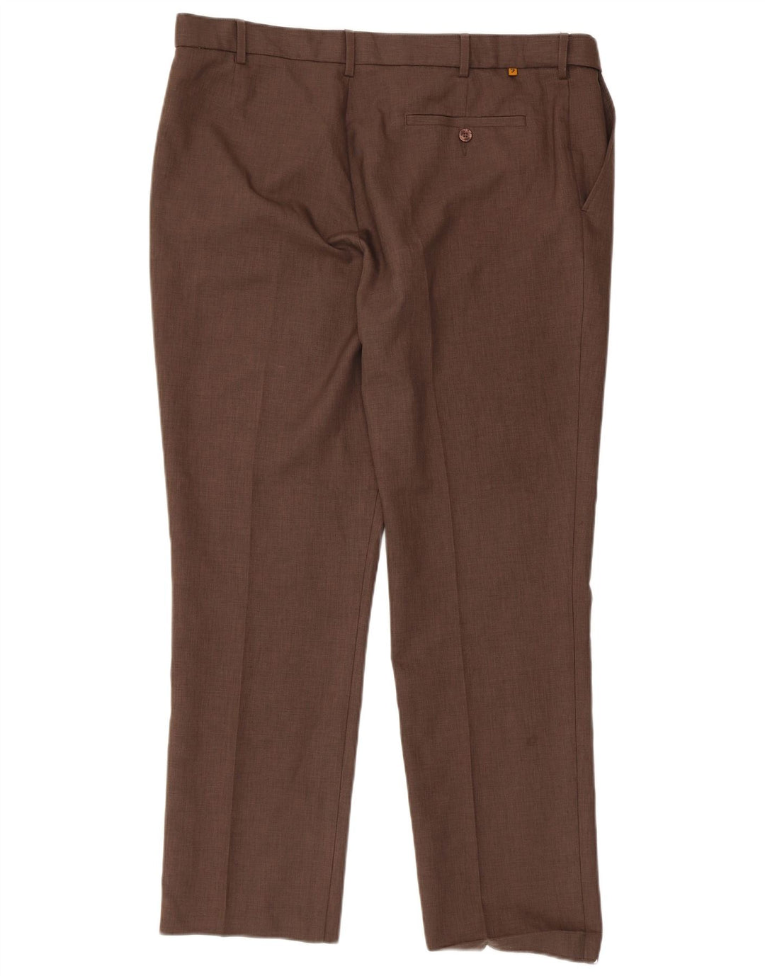 Farah Lige Chinobukser til mænd W40 L31 Brun polyester
