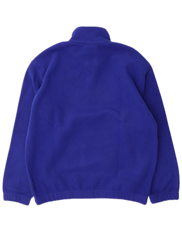 Sergio Tacchini Fleece Jumper med lynlås til mænd mellemblå polyester