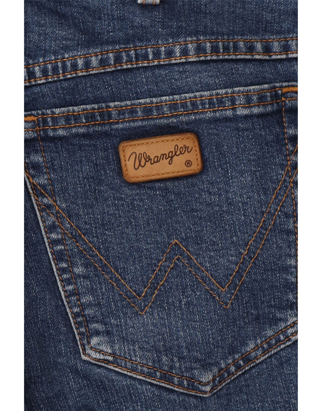 WRANGLER Straight jeans til mænd W34 L30 blå bomuld