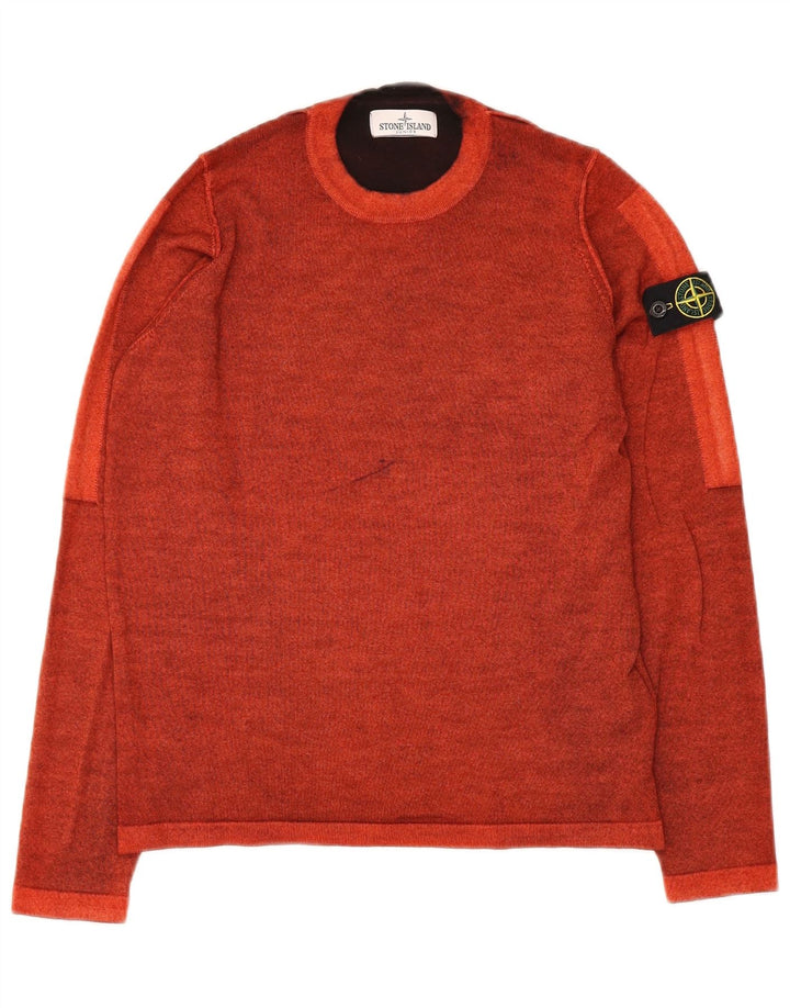 STONE ISLAND drenge sweater med rund hals 11-12 år rød uld