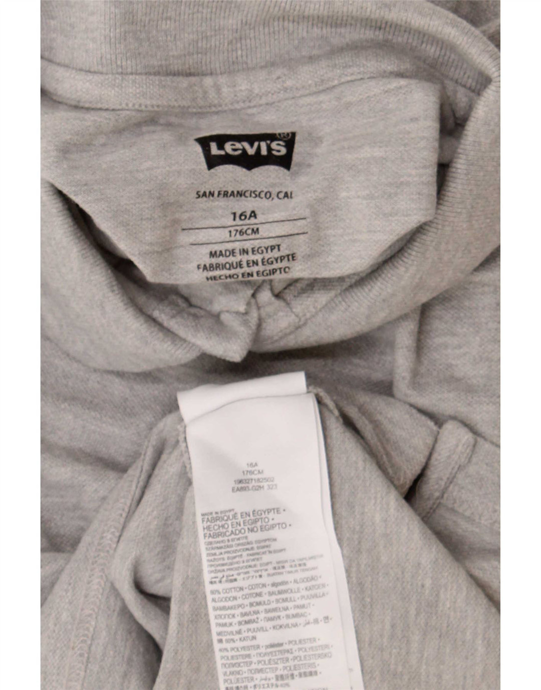 Levi's Boys Polo Shirt 15-16 år Grå Flecked Bomuld