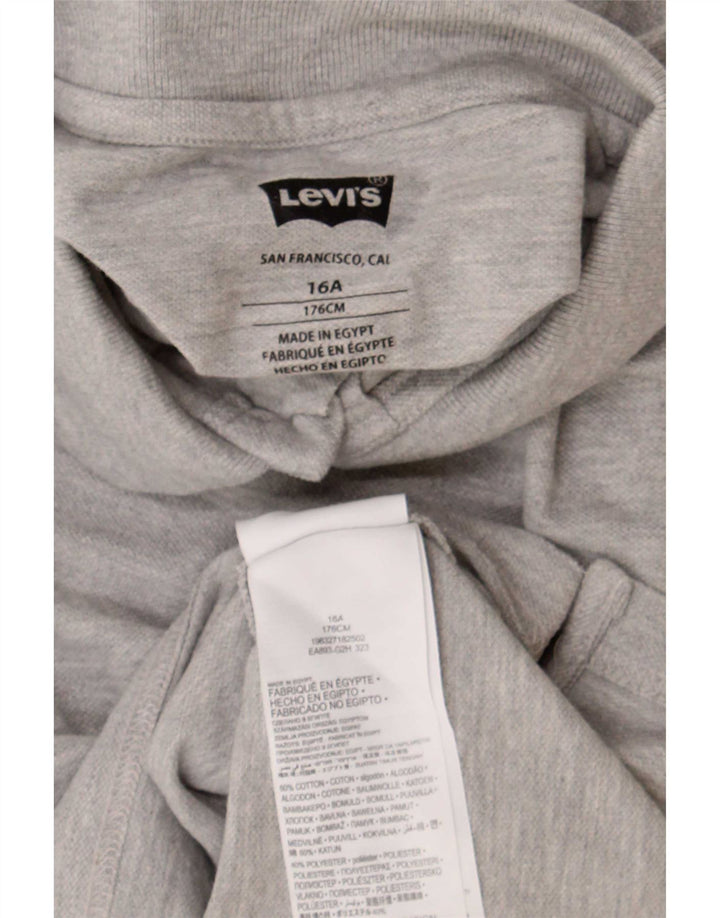 Levi's Boys Polo Shirt 15-16 år Grå Flecked Bomuld