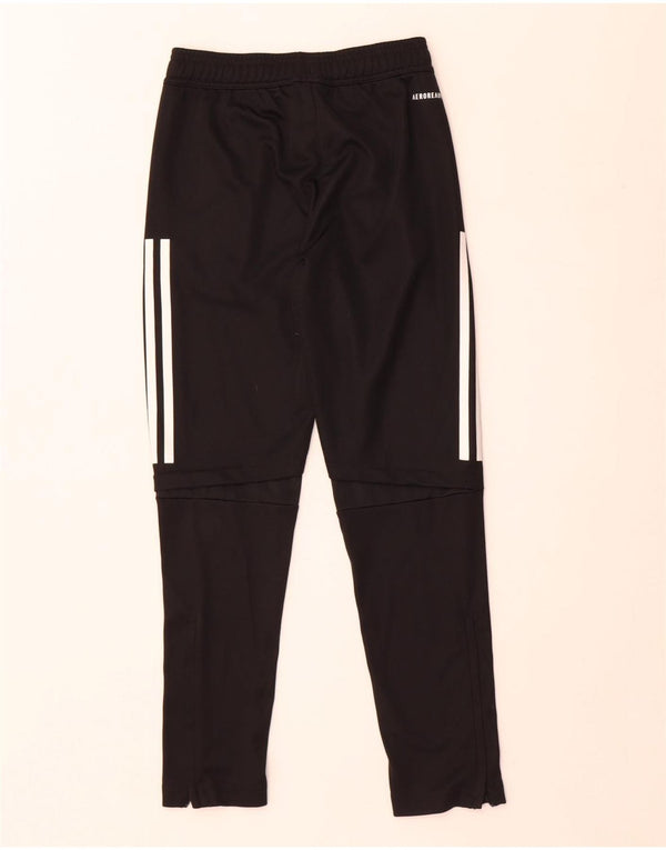 Adidas Boys Aeroready Tracksuit Bukser 9-10 år Sort polyester