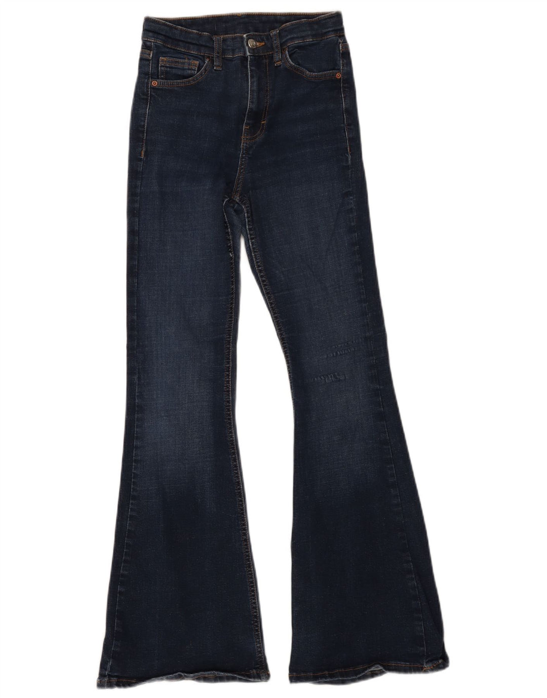 Topshop Dame Flared Jeans W26 L29 Blå Bomuld