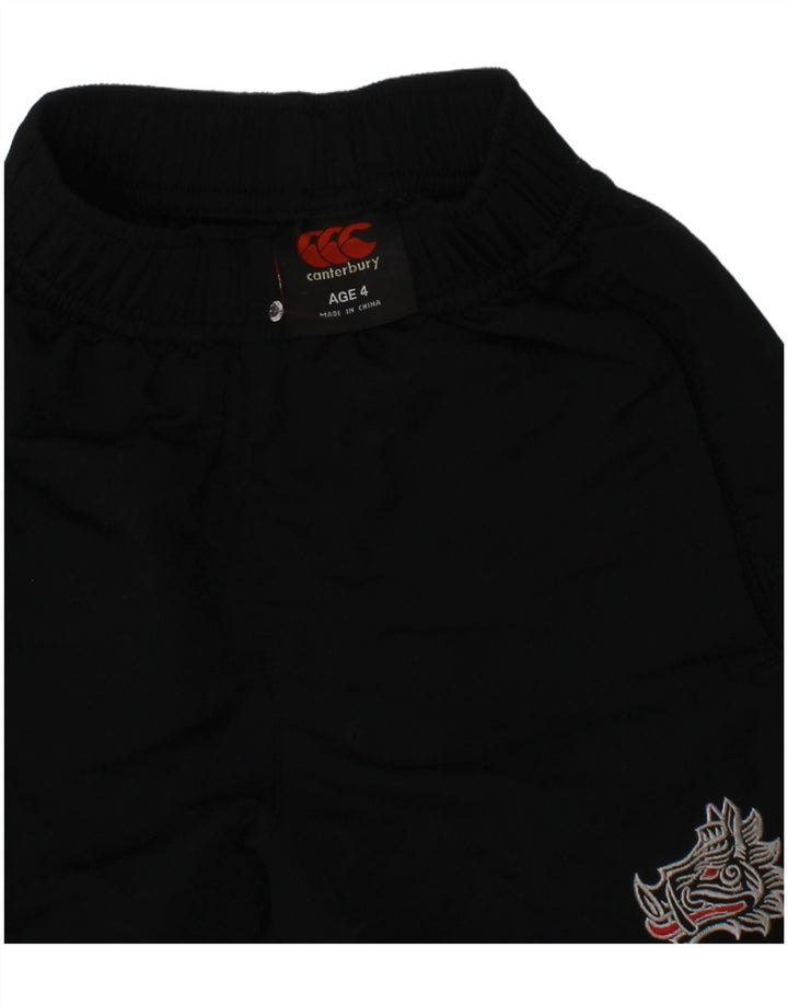 Canterbury Boys grafiske sportsshorts 3-4 år sorte