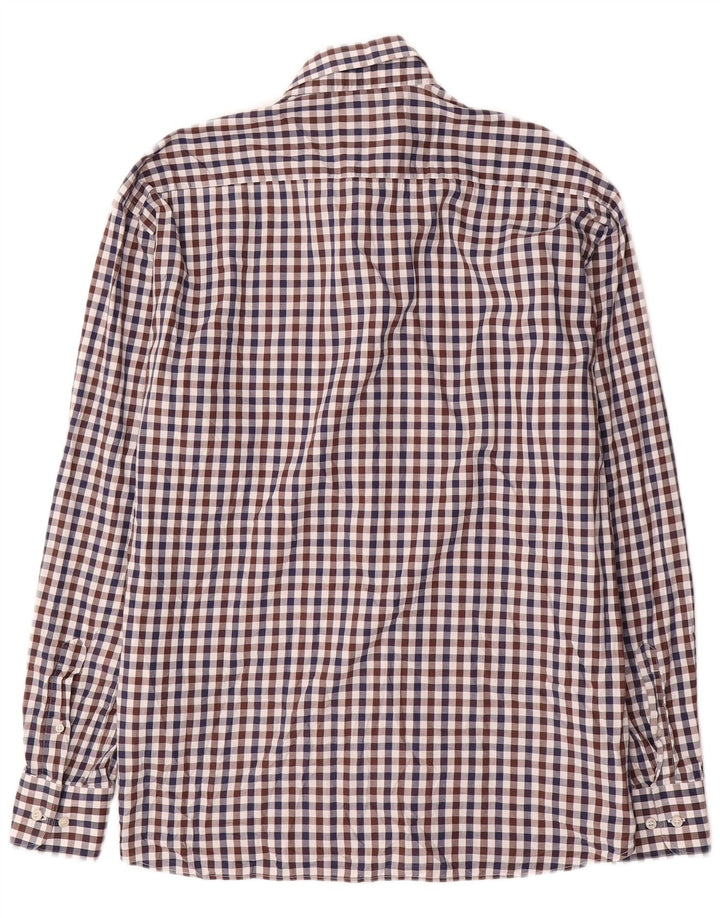 Paul & Shark Herre Yachting Shirt Størrelse 43 Stor flerfarvet Gingham Cotton