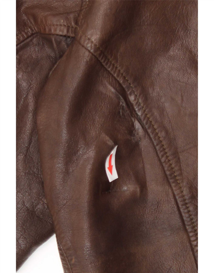 Matinique Dame Læderjakke UK 18 XL Brun