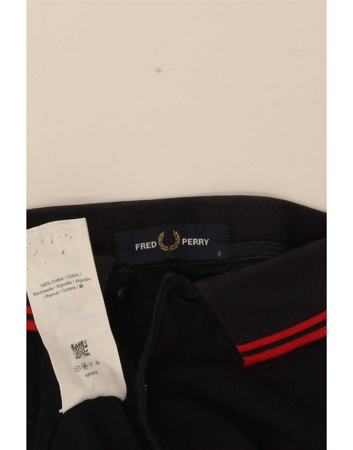 Fred Perry Herre poloshirt Lille sort stribet bomuld