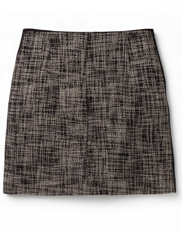 Karen Millen Womens Mini Skirt US 8 Medium W27 Black Check Cotton