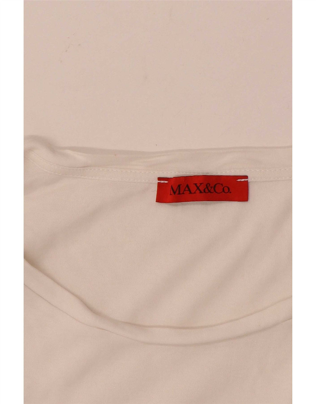 Max & Co. Dame T-Shirt Top UK 14 Medium White