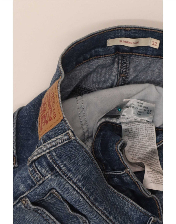 Levi's Kvinder Slankende Slim Jeans W32 L34 Blå Bomuld