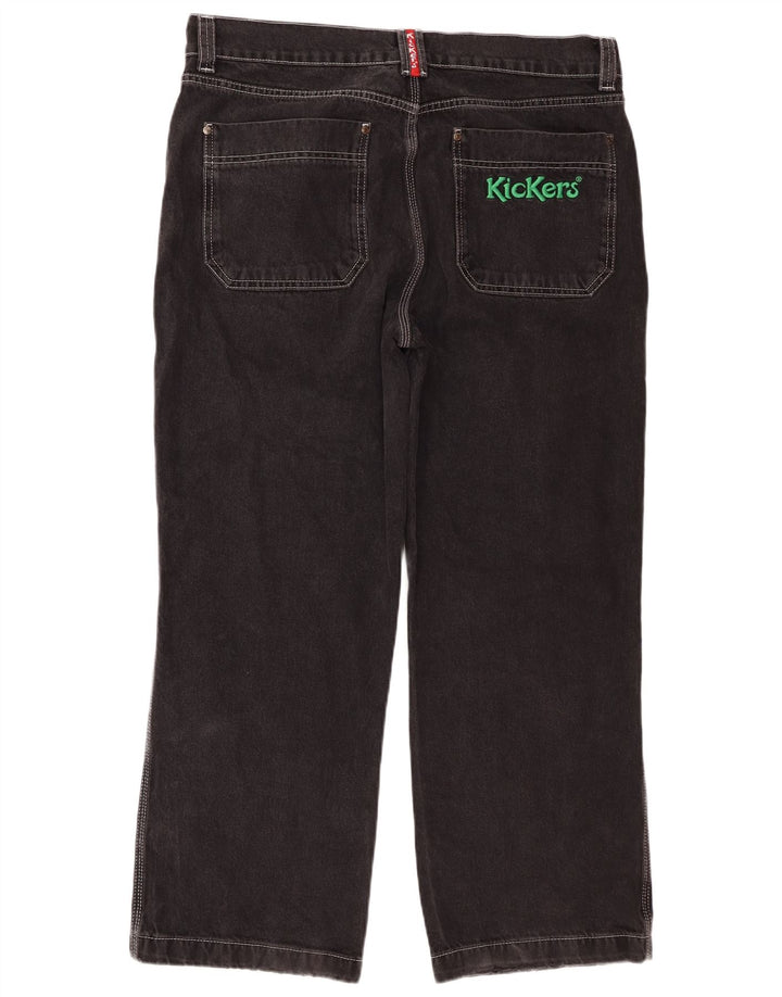 Kickers Straight Jeans til mænd W36 L28 Sort bomuld