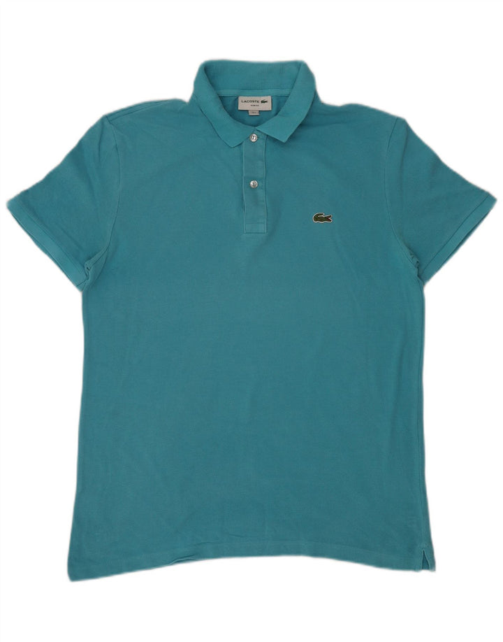 Lacoste Herre Slim Fit Polo Shirt Størrelse 5 Stor Blå Bomuld