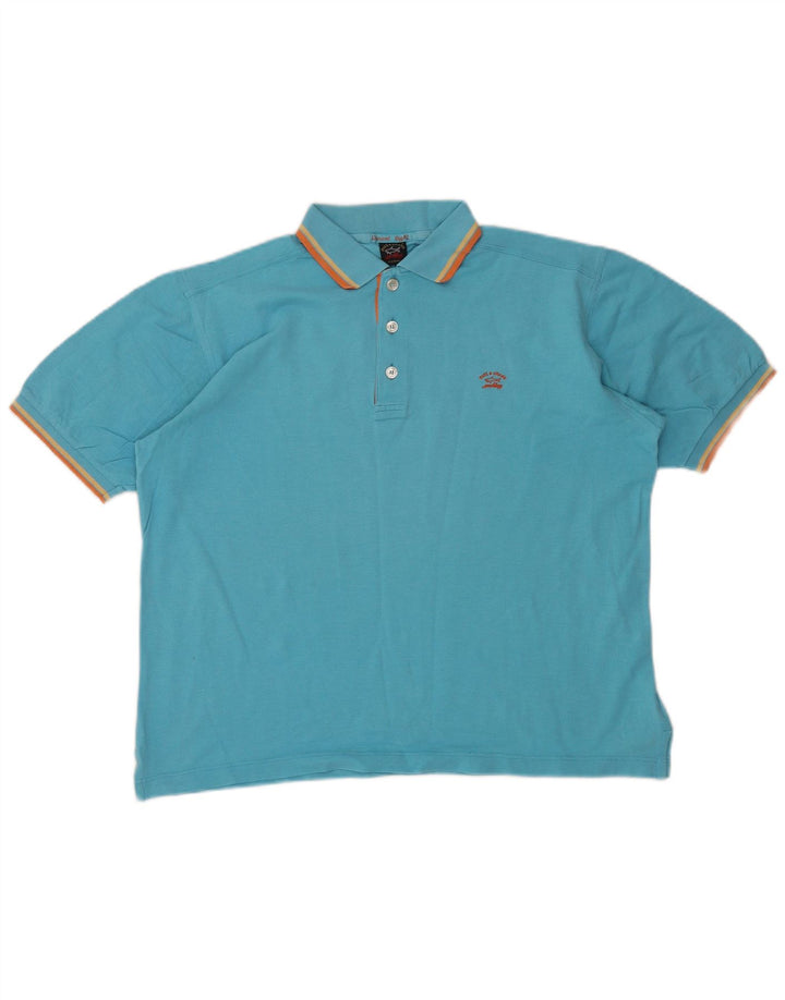 Paul & Shark herre poloshirt mellemblå