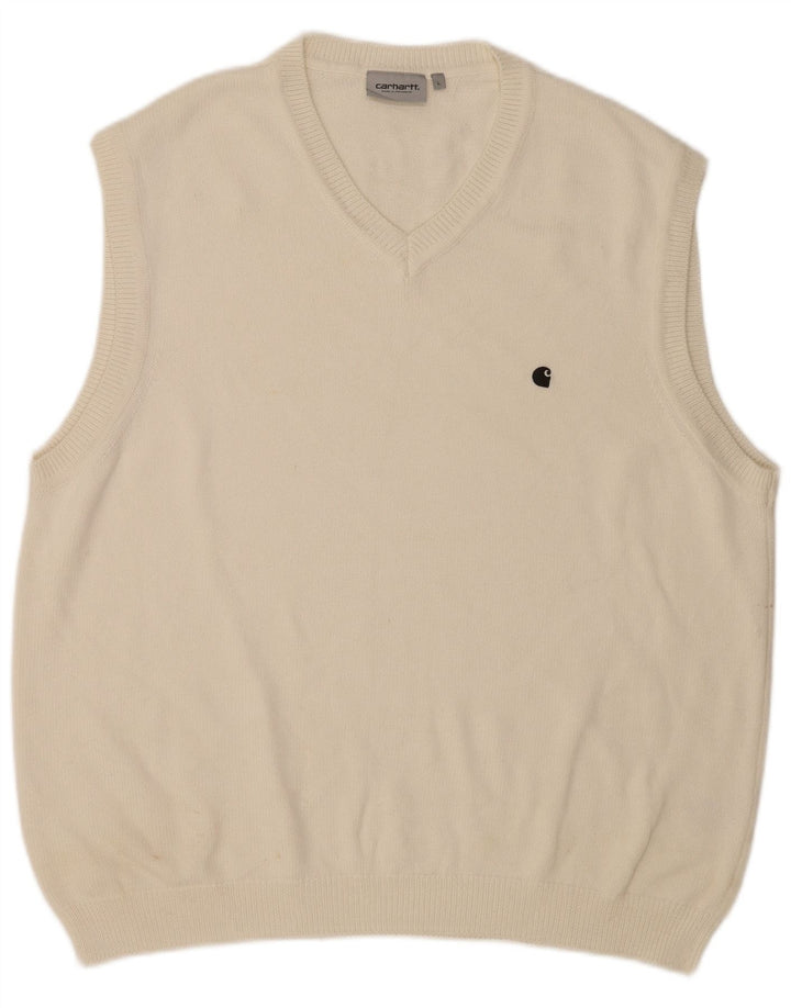 Carhartt Herrevest Tank Top Stor Hvid Bomuld