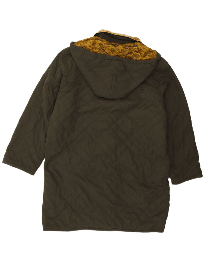 Blue Notes Herre Hætte Quilted Duffel Coat IT 52 XL Grøn Polyester