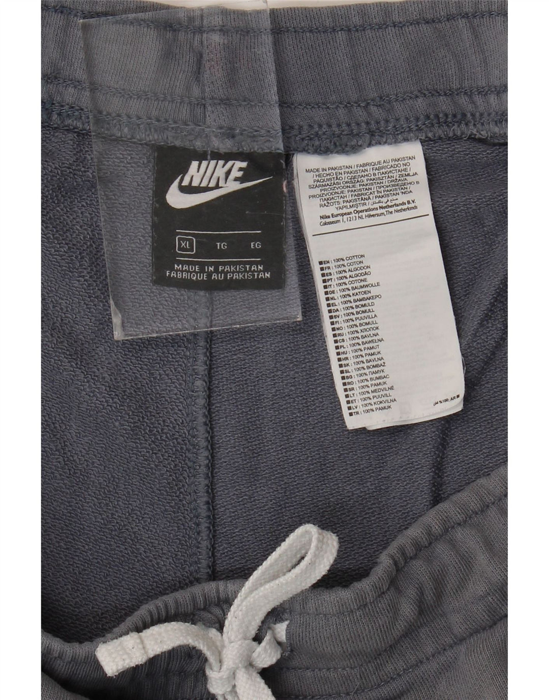 Nike herre grafiske sportsshorts XL grå bomuld