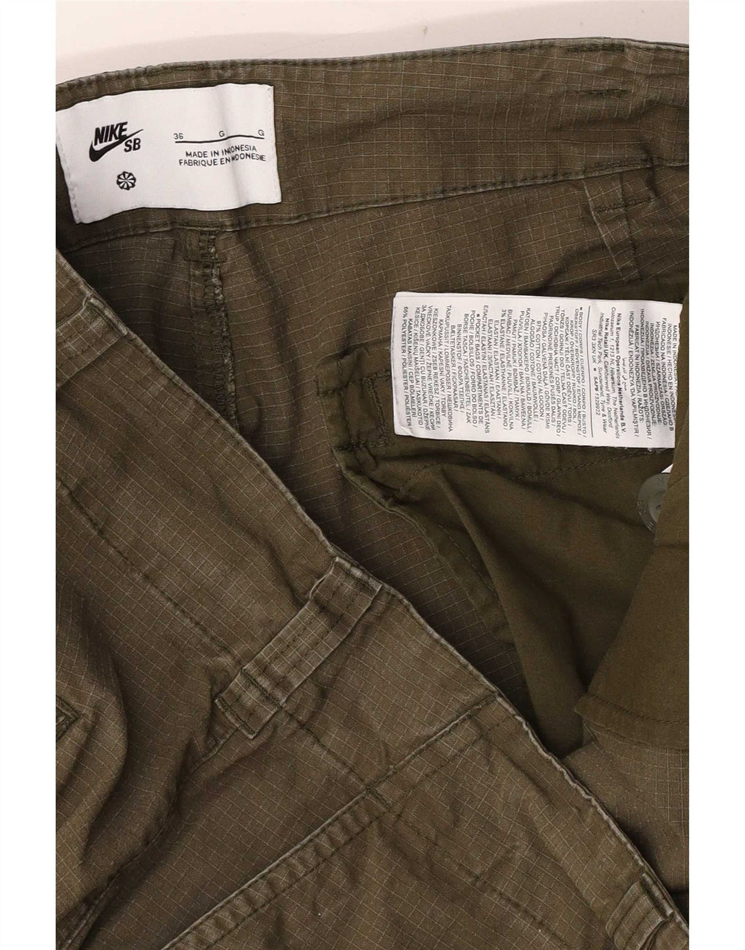 Nike Straight Cargo-bukser til mænd W36 L27 Grøn bomuld