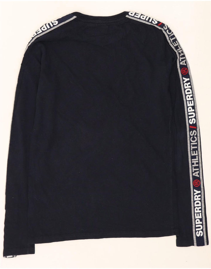 Superdry Herre grafisk top Langærmet medium marineblå bomuld