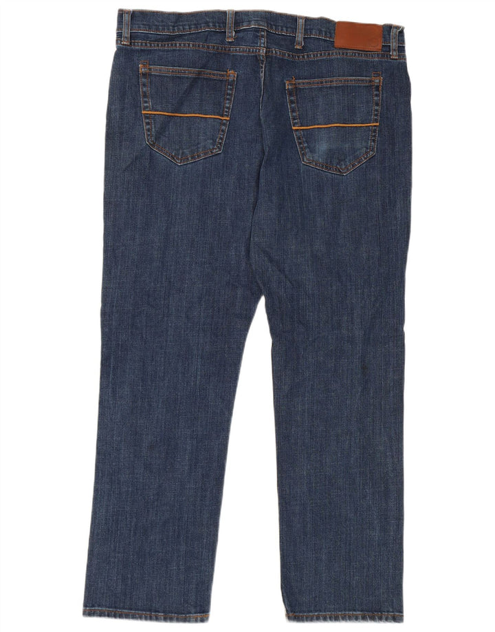 Marks & Spencer Herre Regular Straight Jeans W38 L29 Blå Bomuld