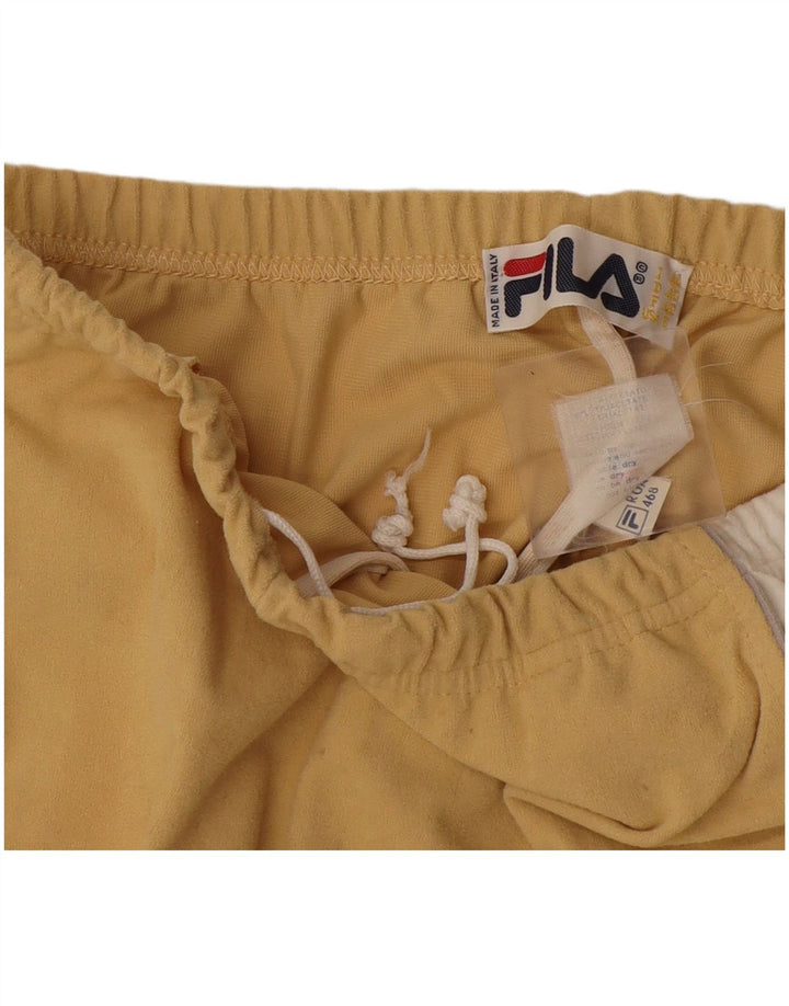 Fila træningsdragt bukser til kvinder IT 44 Medium Yellow Colourblock Triacetat