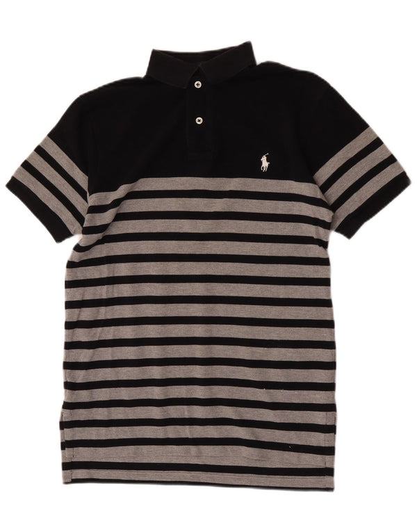 Polo Ralph Lauren Herre Custom Fit Polo Shirt Lille sort stribet bomuld